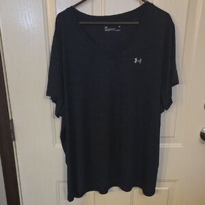 Under Armour Men's Blue V-Neck Tee Size 3X